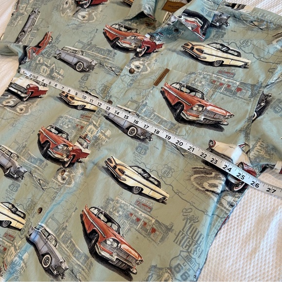 Clear Water Outfitters Classic car print shirt. - Picture 5 of 15